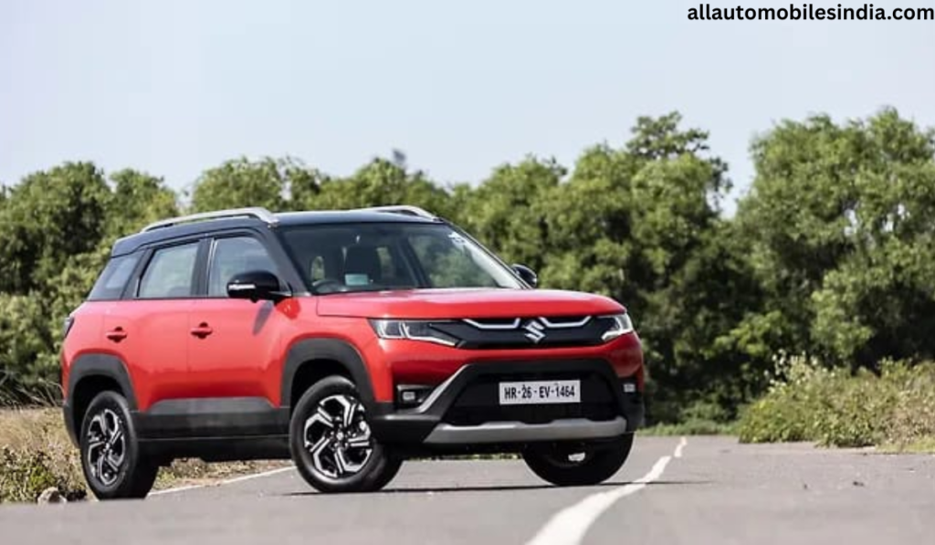 Maruti Suzuki Brezza 2026 साइड प्रोफाइल डायमंड कट अलॉय व्हील्स के साथ