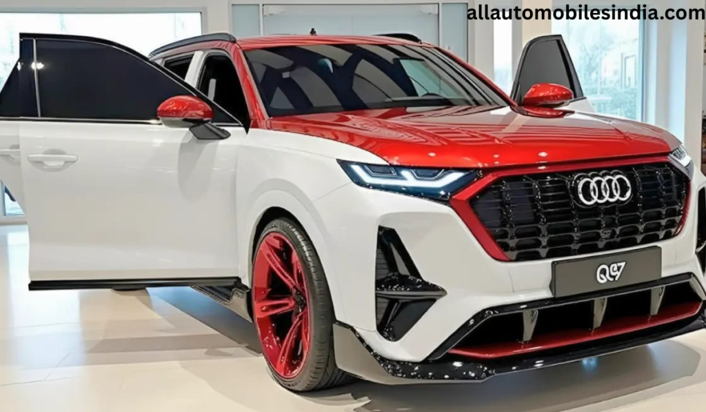 Audi Q9 2026 full size luxury SUV side profile with large alloy wheels